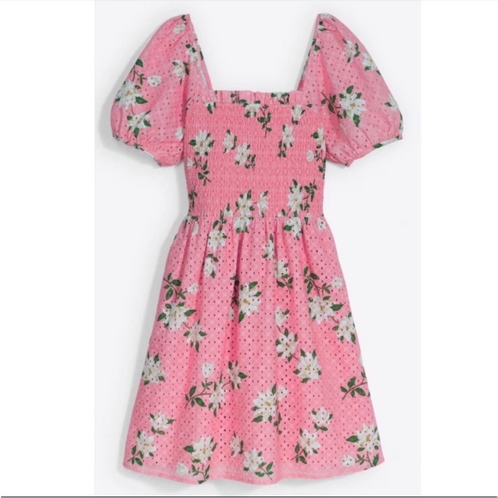 Draper James Puff Sleeve Babydoll Dress size M